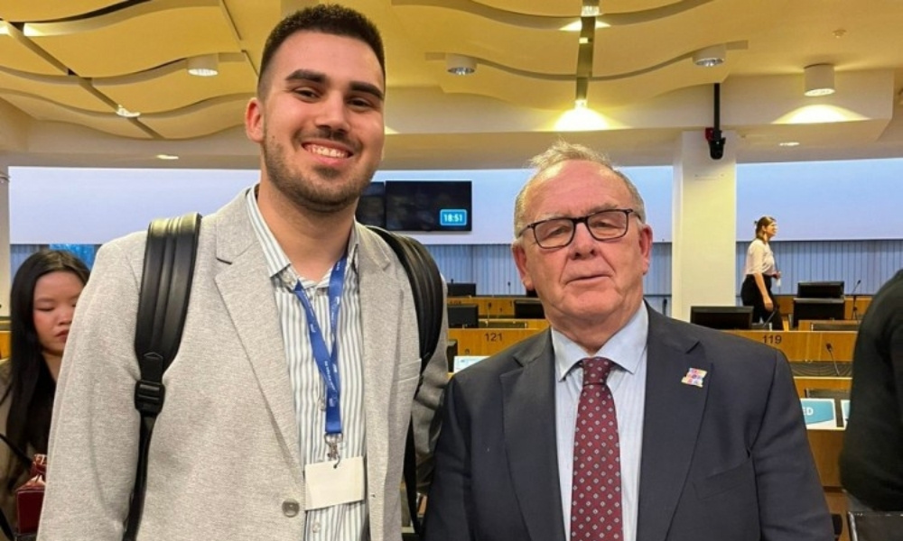 Aleksa Dabić predstavljao Banjaluku u Briselu: Učešće na programu Evropske unije FOTO
