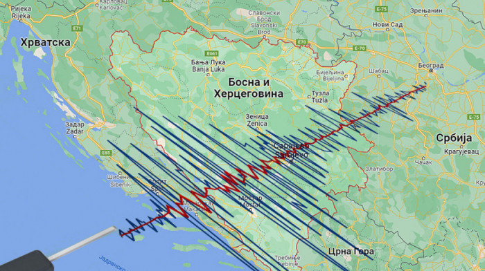 Zemljotres pogodio BiH: Evo gdje je zabilježen epicentar FOTO
