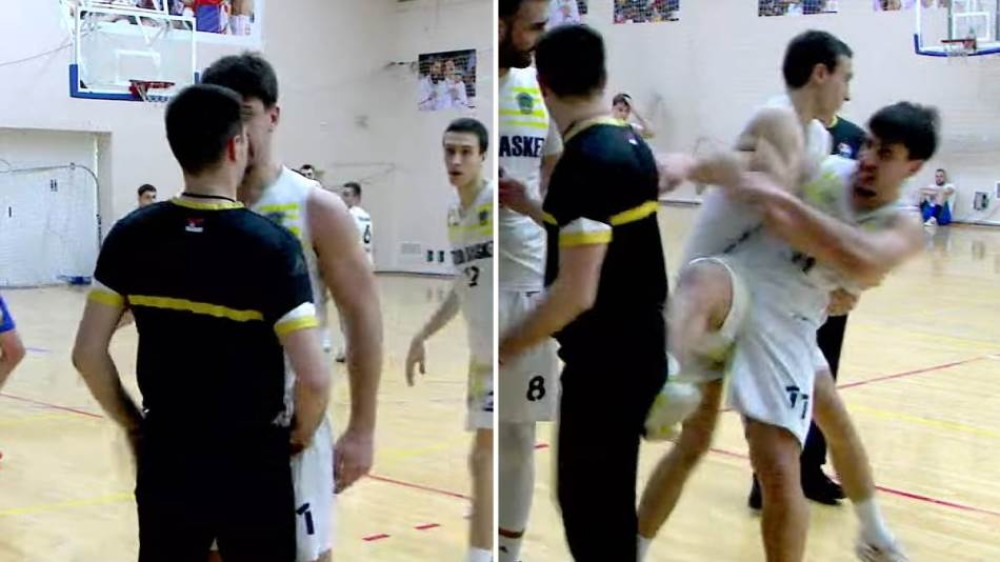 Sukob na košarkaškoj utakmici: Igrač udario sudiju VIDEO