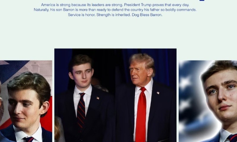 Pokrenut sajt: Amerikanci pozivaju na mobilizaciju Trampovog sina za rat u Iranu