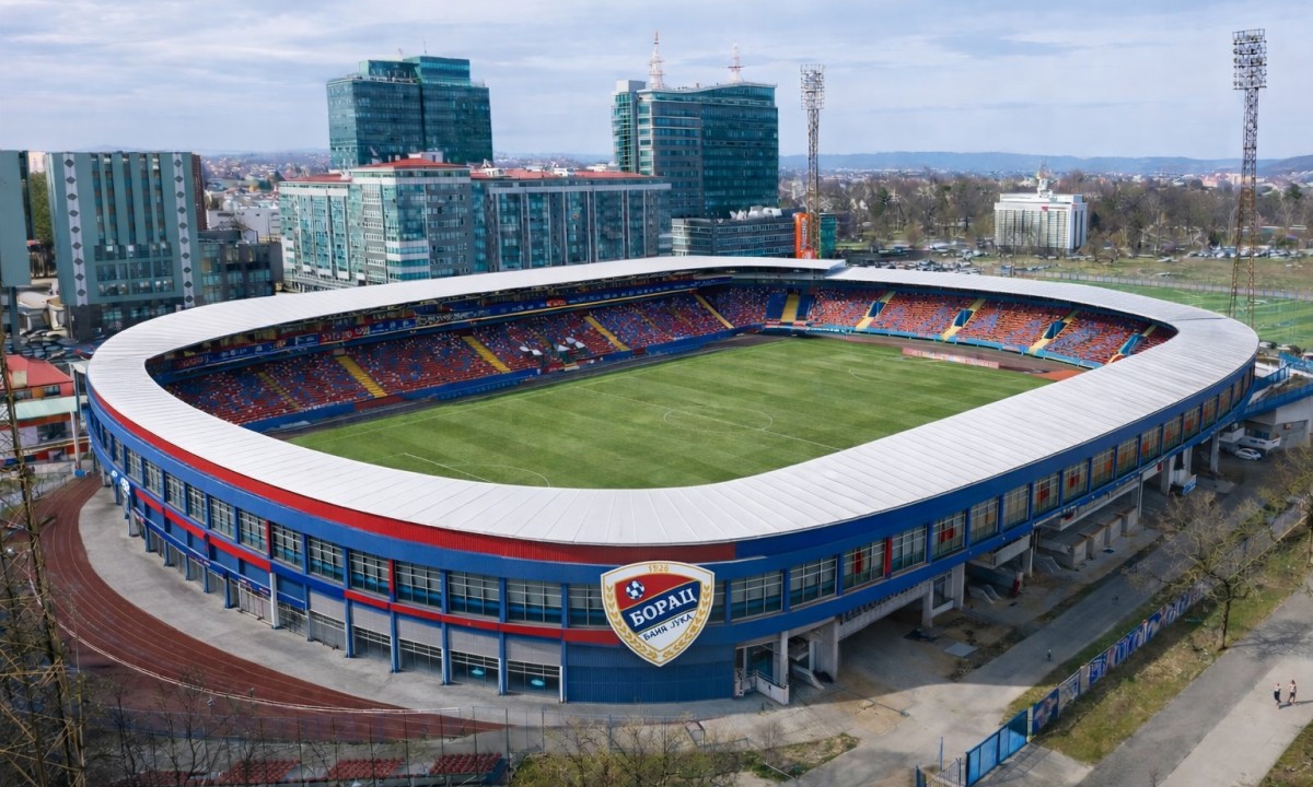 Borac konačno kreće s radovima: Banjalučani grade krov na istočnoj tribini Gradskog stadiona FOTO