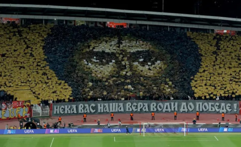 UEFA kaznila Crvenu zvezdu: Skupo platili koreografiju Svetog Simeona na tribinama
