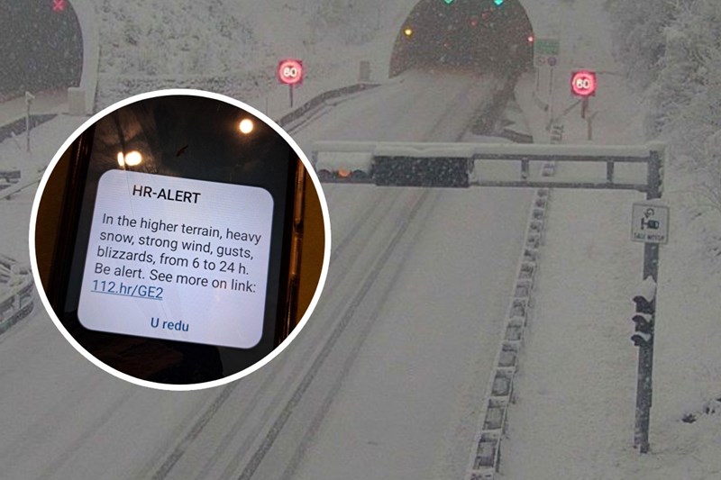 Kolaps u Hrvatskoj: Snijeg zatrpao auto-put, građanima stiglo upozorenje
