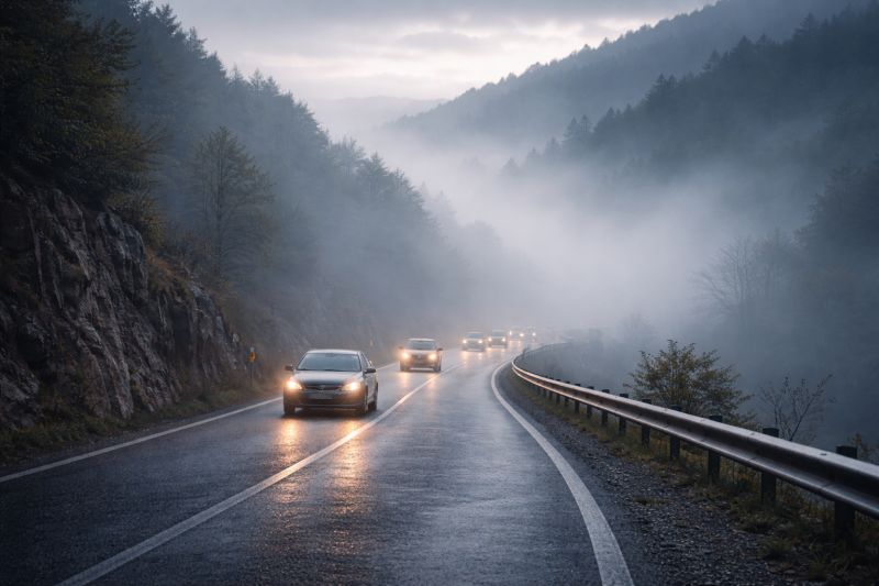 AMS o stanju na putevima: Kolovozi vlažni, uz riječne tokove smanjena vidljivost zbog magle