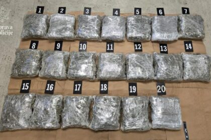 Na GP Dobrakovo zaplijenjen 21 kilogram marihuane: Uhapšena jedna osoba