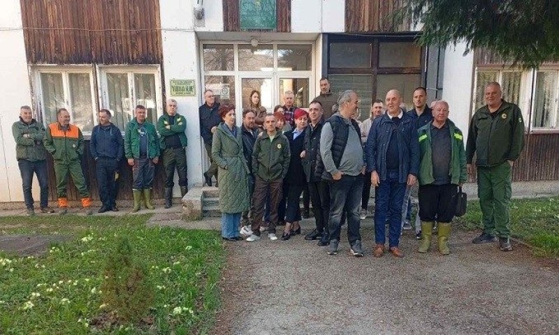 Štrajk šumara u Kotor Varošu: Duguje im se nekoliko plata