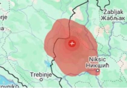 Zeljotres u Crnoj Gori: Epicentar 20 km od Podgorice