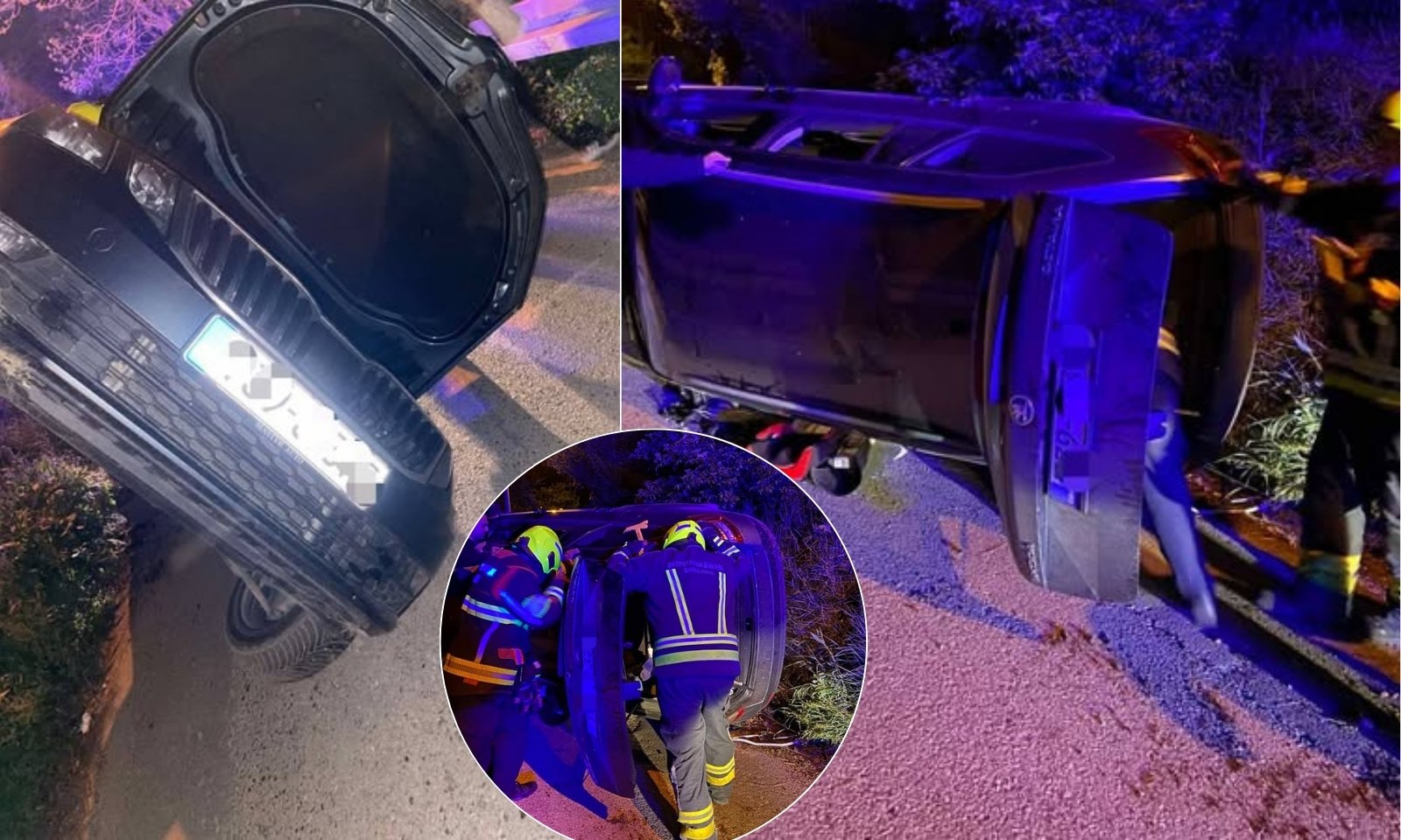 Teška nesreća u Banjaluci: Vozilo se prevrnulo, intervenisali vatrogasci FOTO