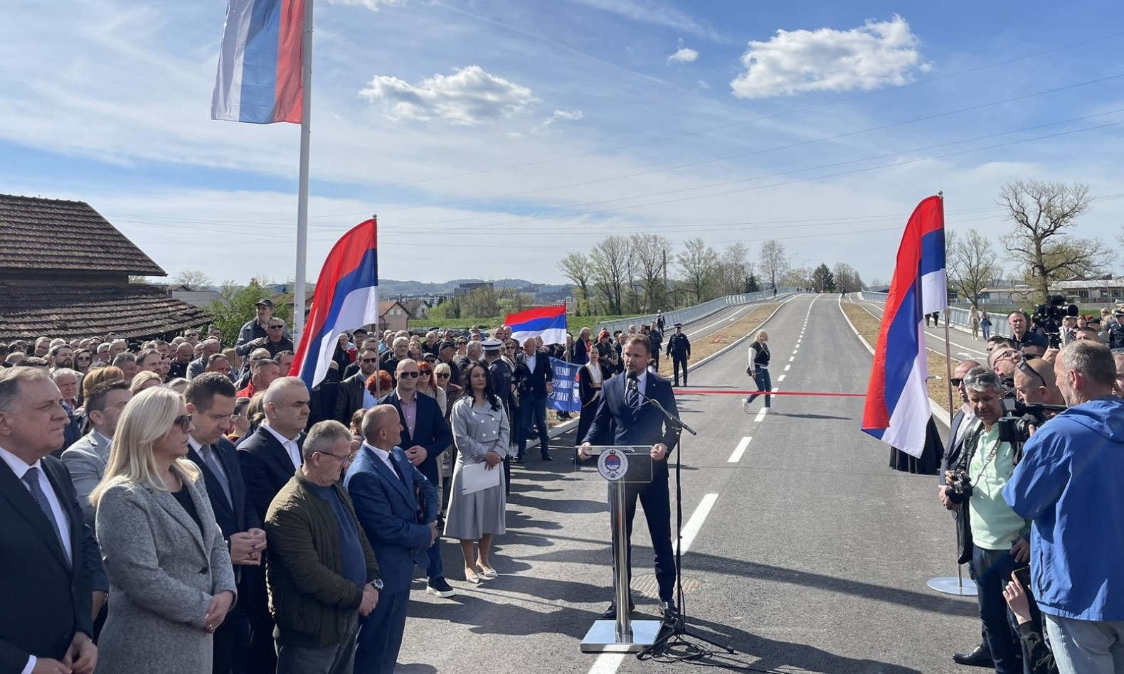Stanivuković na otvaranju mosta: Sa institucijama Srpske završili smo ovaj projekat FOTO