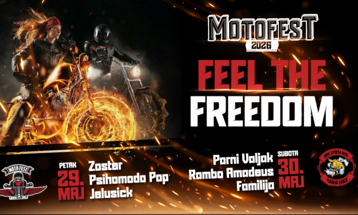 Moto Fest Banjaluka 2026: Dva dana rokenrola, slobode i adrenalina na Kastelu