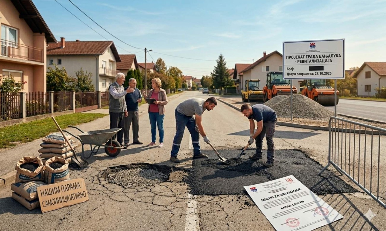 Banjalučani krpe rupe, a zakon im prijeti: Kako vas dobra volja može skupo koštati