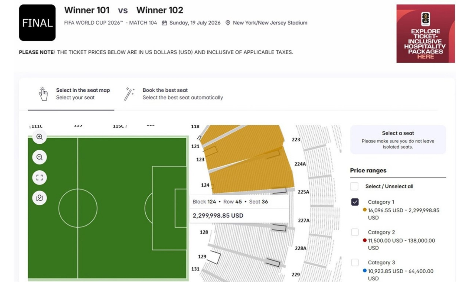 Ulaznice za finale Mundijala preko 2 miliona dolara: FIFA uzima 15 odsto provizije FOTO
