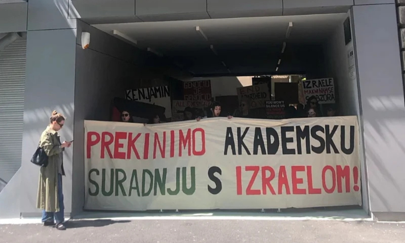 Protest na fakultetu u Zagrebu: Studenti ljuti zbog gostovanja Netanjahua