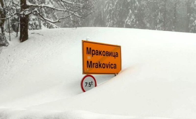 Apel posjetiocima da ne dolaze na Mrakovicu zbog snijega: “Suzdržite se”