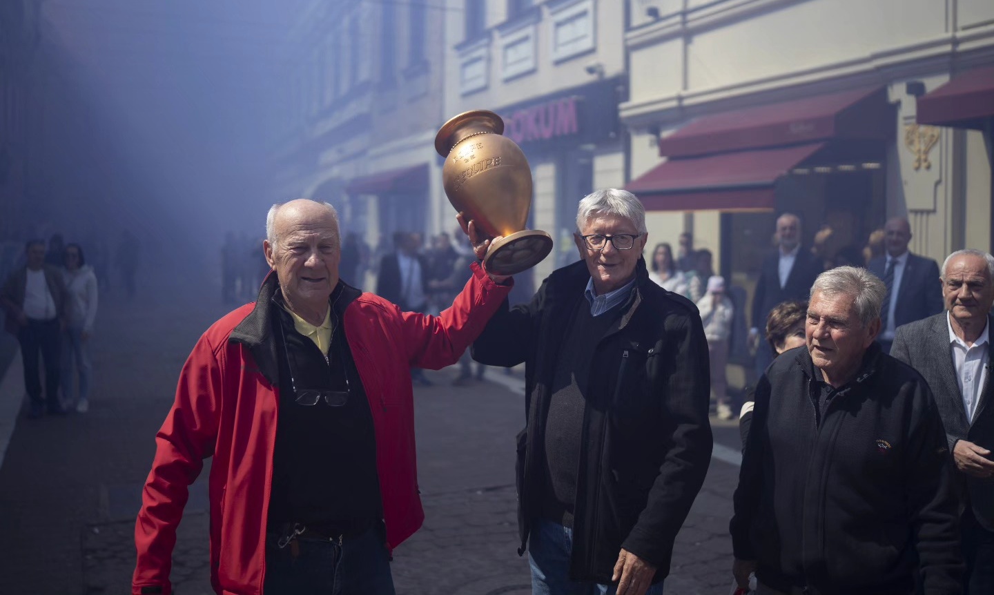 Spektakl u Banjaluci: Navijači Borca dočekali evropske šampione i obilježili pola vijeka FOTO