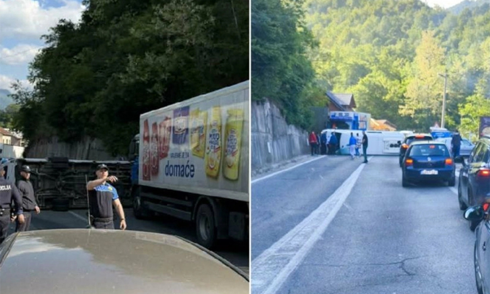 Saobraćaj potpuno stao nakon nesreće: U toku uviđaj na putu M-17