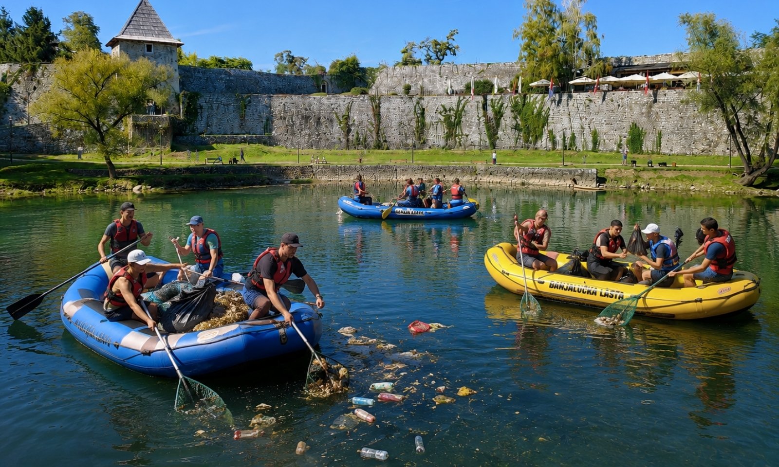 Besplatan rafting i čišćenje Vrbasa: Banjalučka Lasta otvara sezonu FOTO