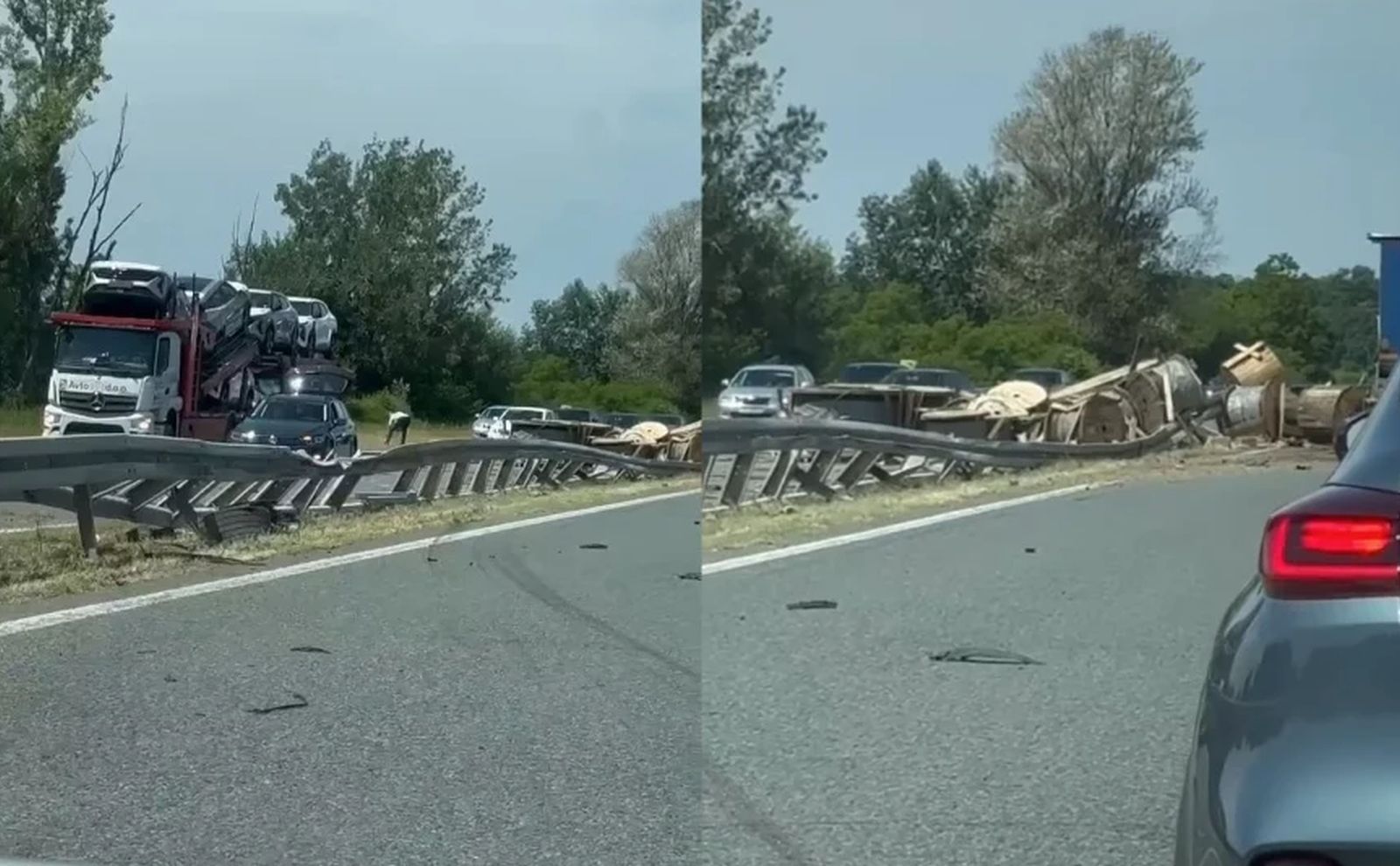Saobraćajna nezgoda kod graničnog prelaza Svilaj VIDEO