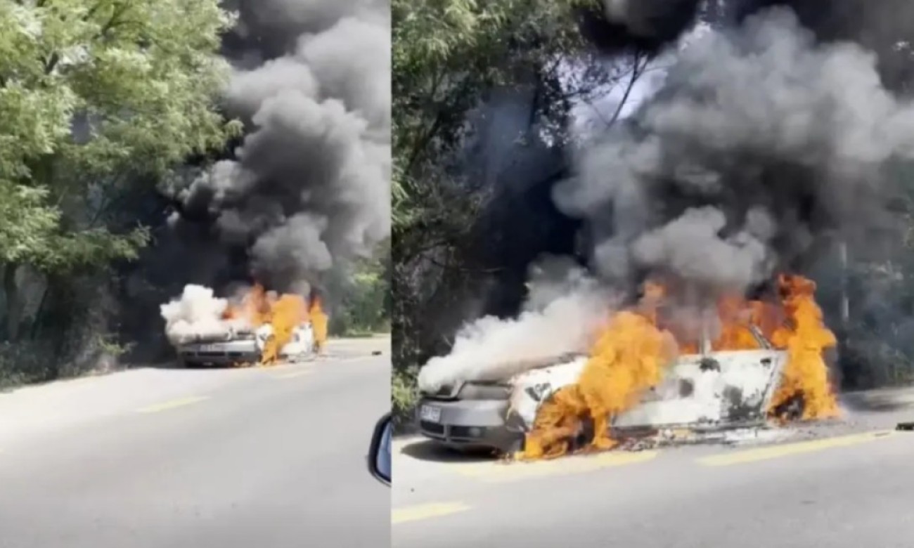 Drama na magistrali: Zapalio se automobil kod Banjaluke