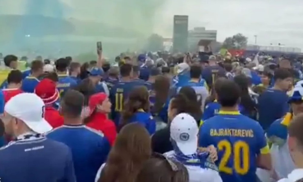 BiH protiv Švajcarske: Edin Džeko od prve minute na fudbalskom terenu VIDEO