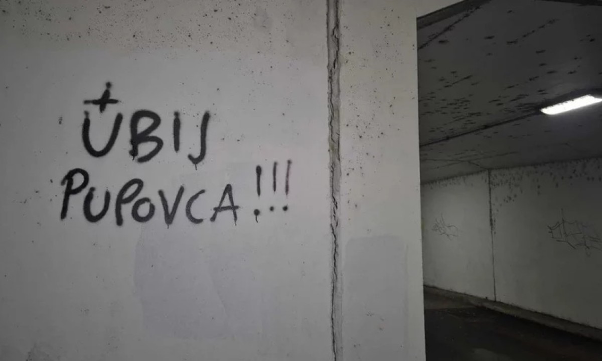 Nova poruka mržnje prema Srbima: U Hrvatskoj osvanuo grafit ,,Ubij Pupovca”
