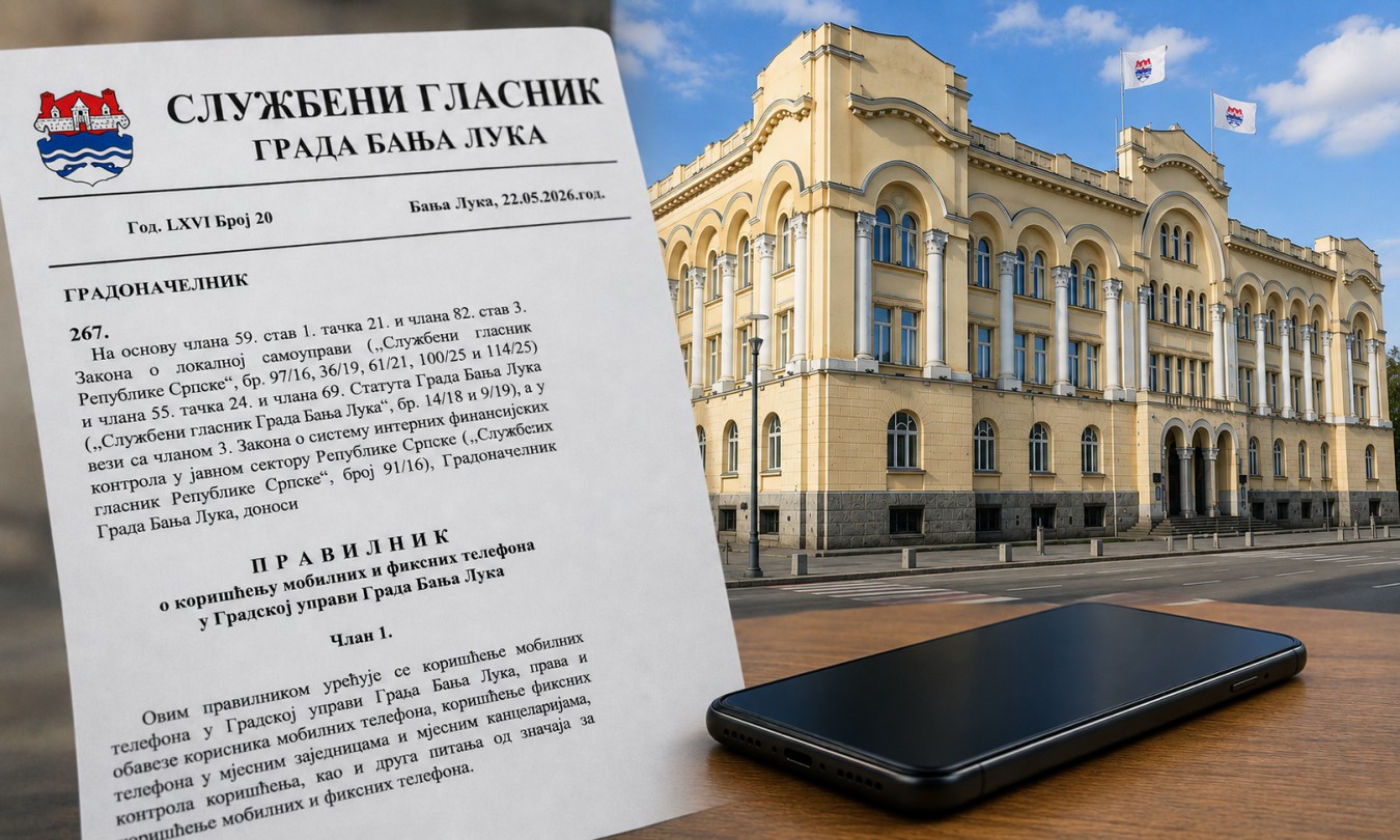 Stanivuković donio Pravilnik o korišćenju telefona: Zaposleni u Gradskoj upravi dostupni 24 sata