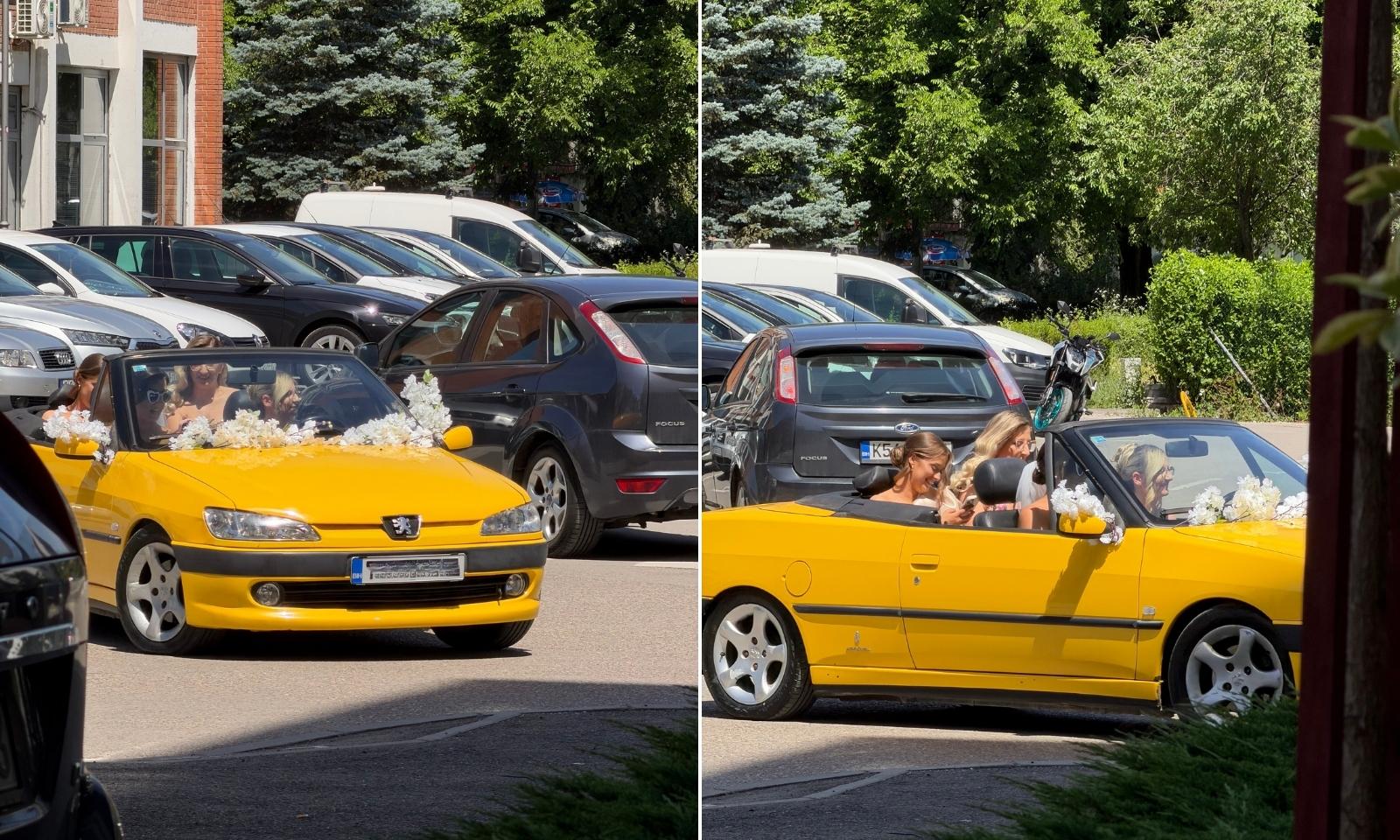 Banjalučani nisu mogli da je ne primijete: Mladenka zablistala u žutom kabrioletu FOTO