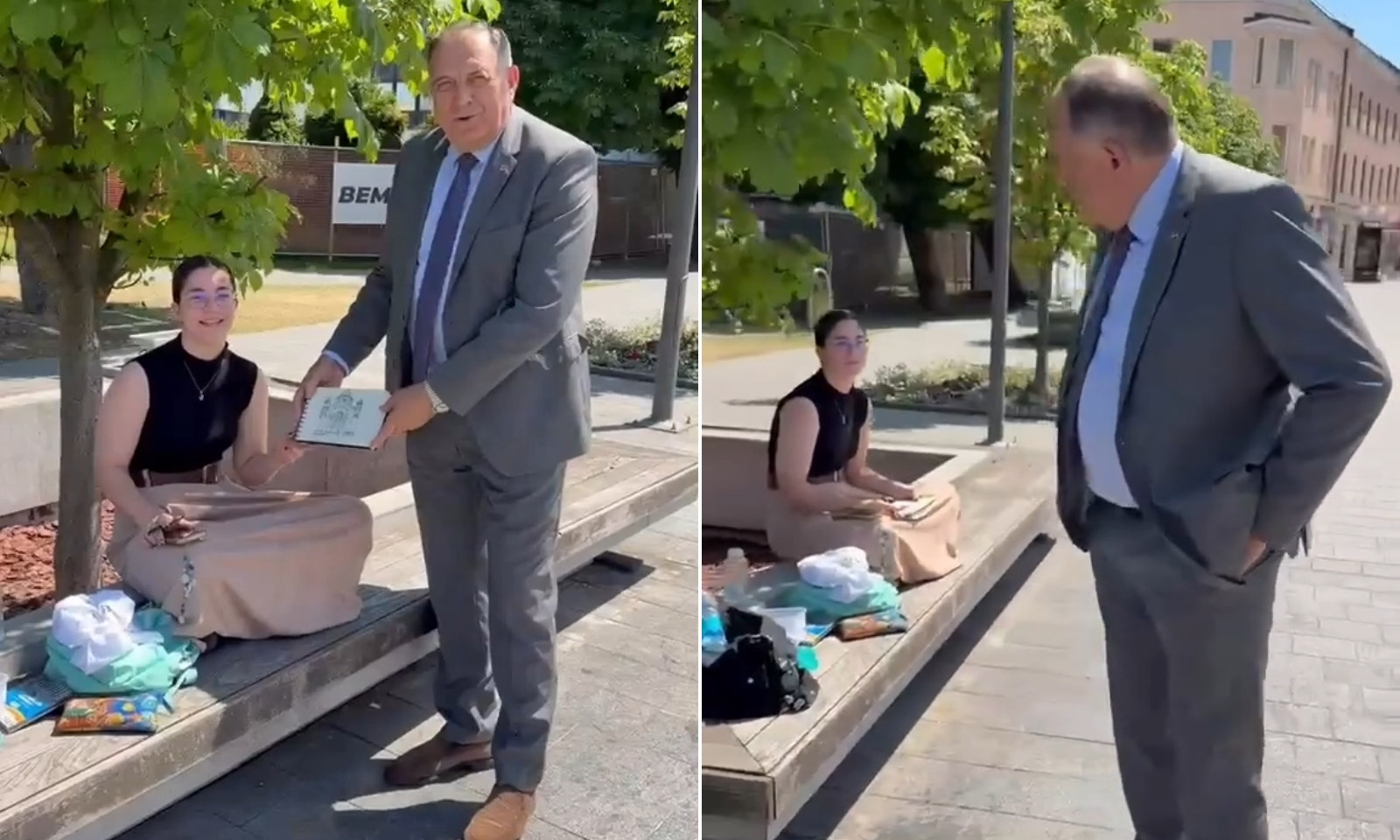 Dodiku se dopao crtež u centru grada: Ovako je pohvalio mlade umjetnice VIDEO