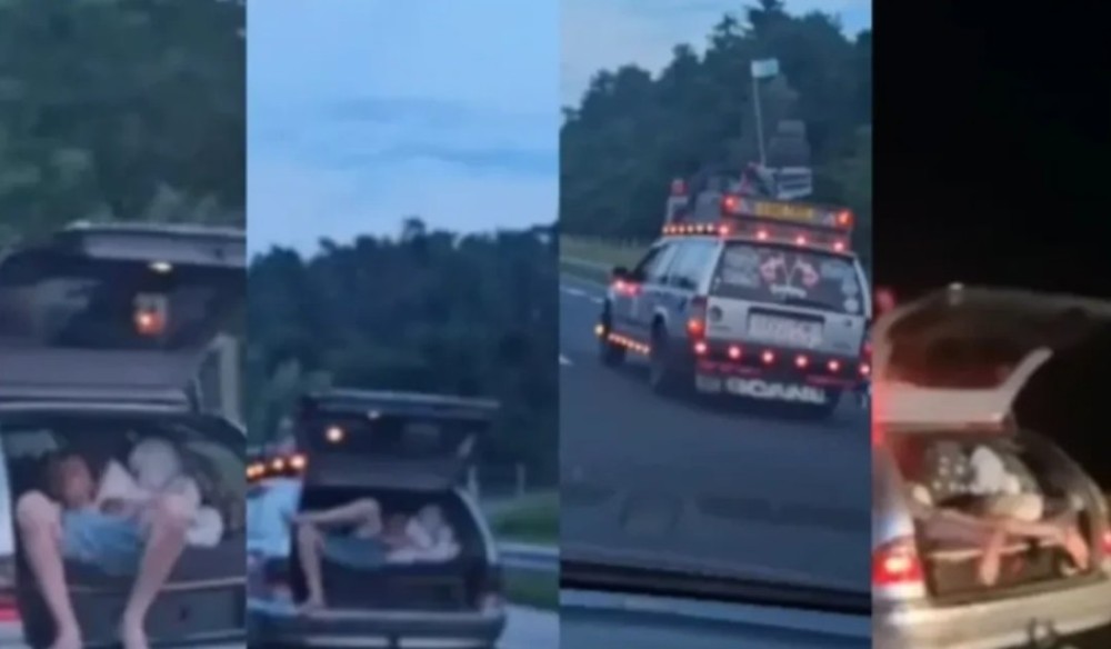 Ludost ili glupost! Divljali 140 na sat sa čovjekom u gepeku pa preticali zaustavnom trakom VIDEO