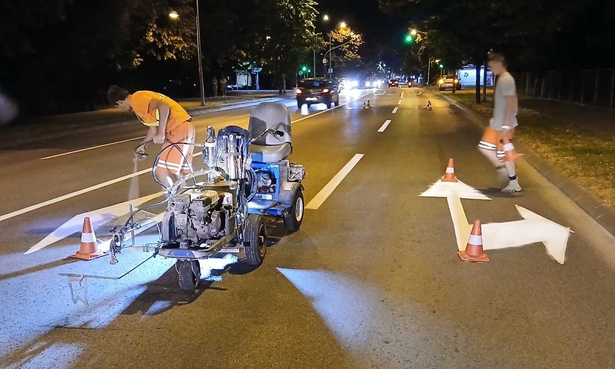 Nastavljeni radovi u Banjaluci: Obnovljena horizontalna saobraćajna signalizacija na više saobraćajnica