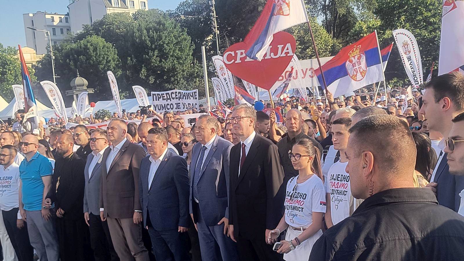 MUP Srbije objavio procjenu o broju okupljenih na skupu SNS: Prisutni i zvaničnici iz Srpske