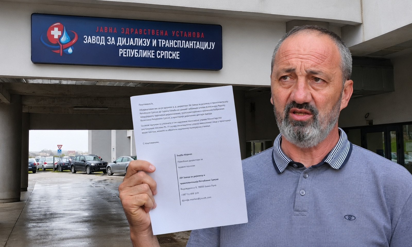 Upozoravao na nestašicu lijekova: Radunu zabranjen ulazak u sve dijalizne centre u RS FOTO