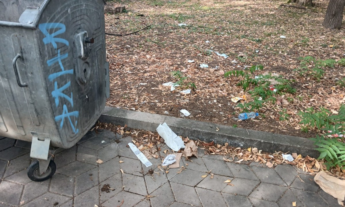 ​Kad praznite kontejner, pogledajte malo i okolo! Travnjak usred Banjaluke pun “sitnog” smeća FOTO