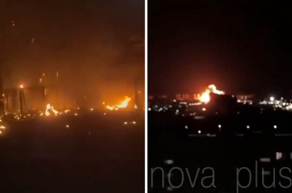 Ukrajinske rakete pogodile aerodrom i gasovod u Rusiji: Izbio veliki požar, ima mrtvih i ranjenih VIDEO
