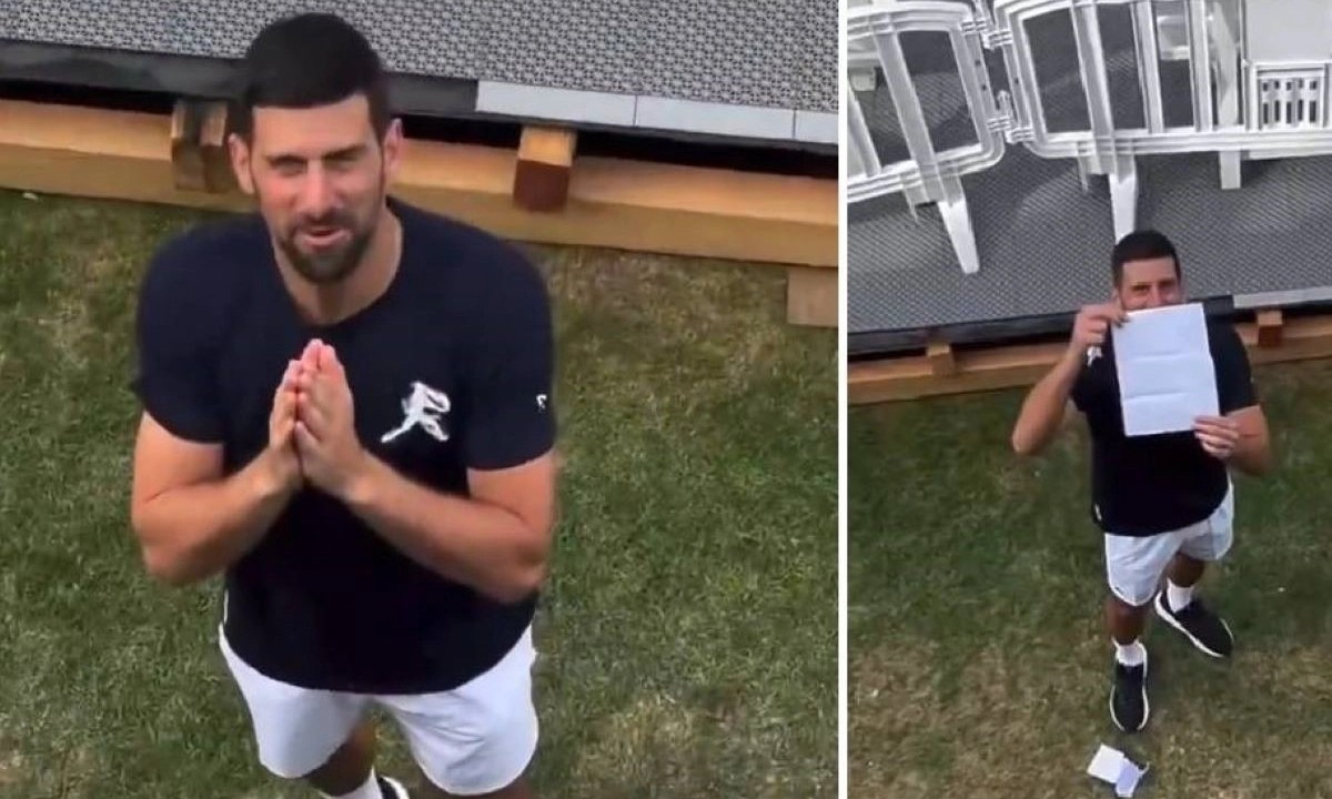 Nole ponovo oduševio svijet: Pogledajte kako je Đoković na Vimbldonu otkrio pol bebe svojim navijačima VIDEO