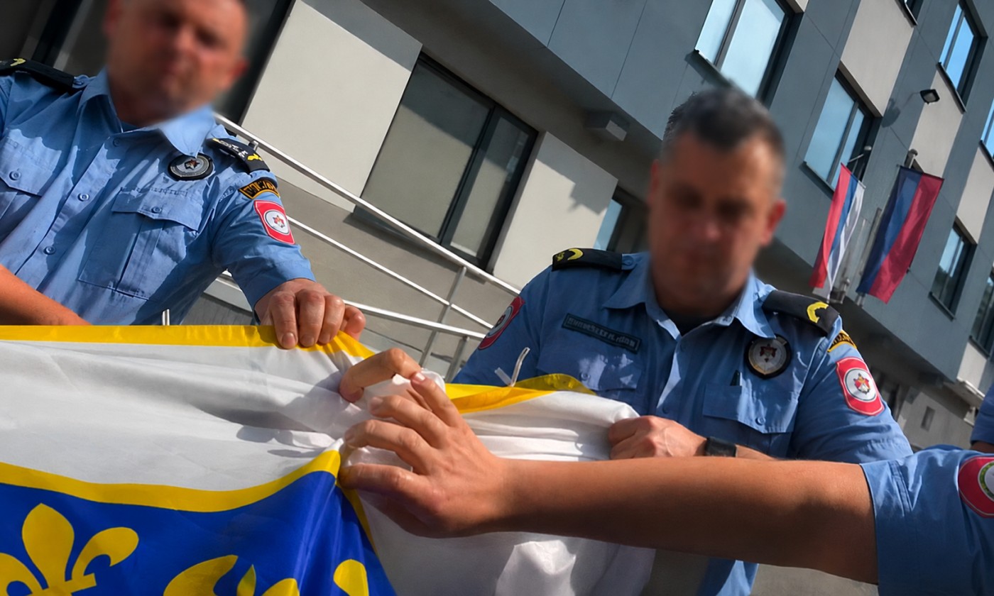 Prijava građana pokrenula akciju: Uhapšen vozač zbog isticanja ratne zastave BiH VIDEO
