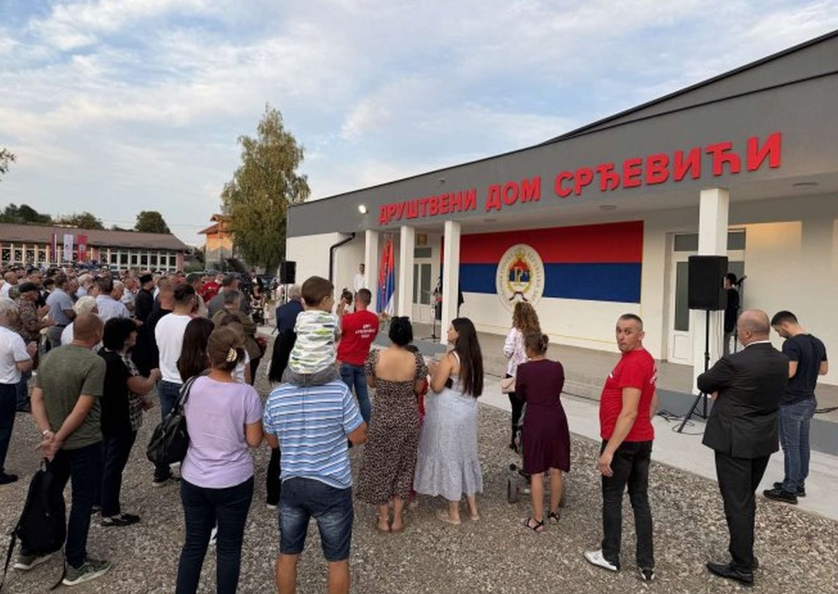 Minić otvorio novi objekat Društvenog doma u Gornjim Srđevićima kod Srpca FOTO