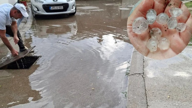 Nevrijeme se seli na jug BiH: Grad veličine oraha napravio haos FOTO