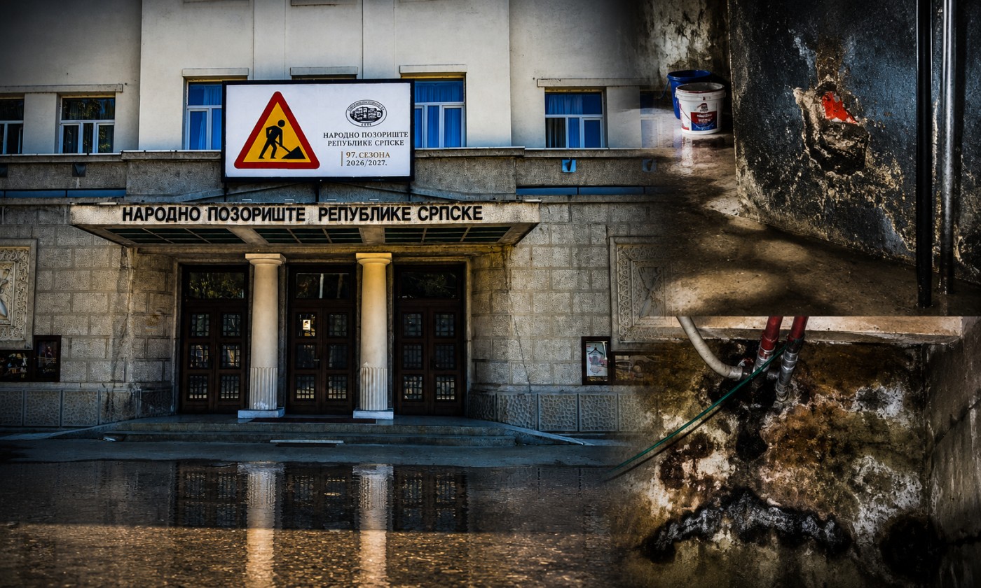 ​Ekskluzivne fotografije iz podruma Narodnog pozorišta RS: Vlaga, buđ i voda prijete novoj sezoni FOTO