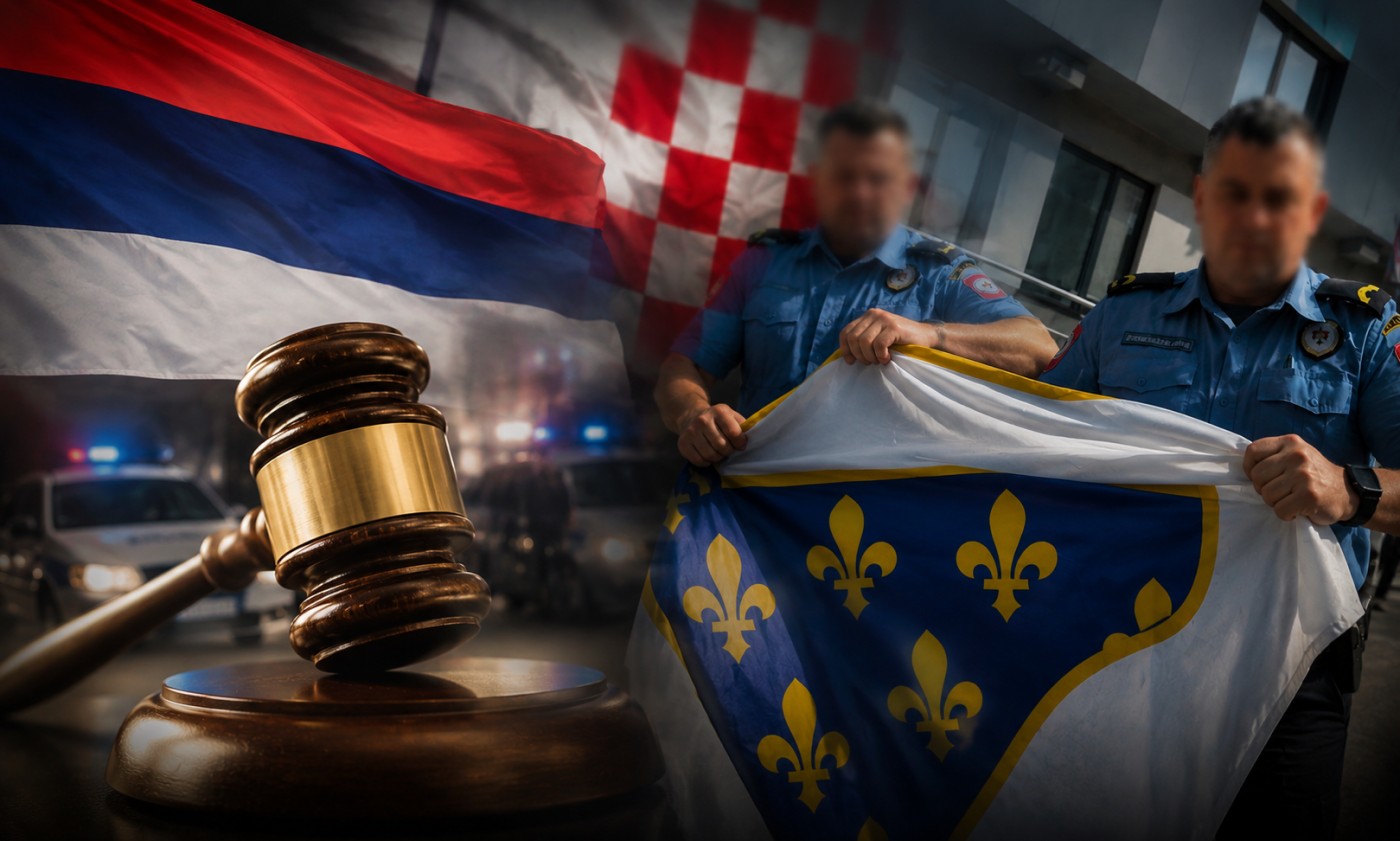 Policija oduzima zastave, a ima li kazne: Otkrili smo šta kaže zakon, a šta praksa FOTO