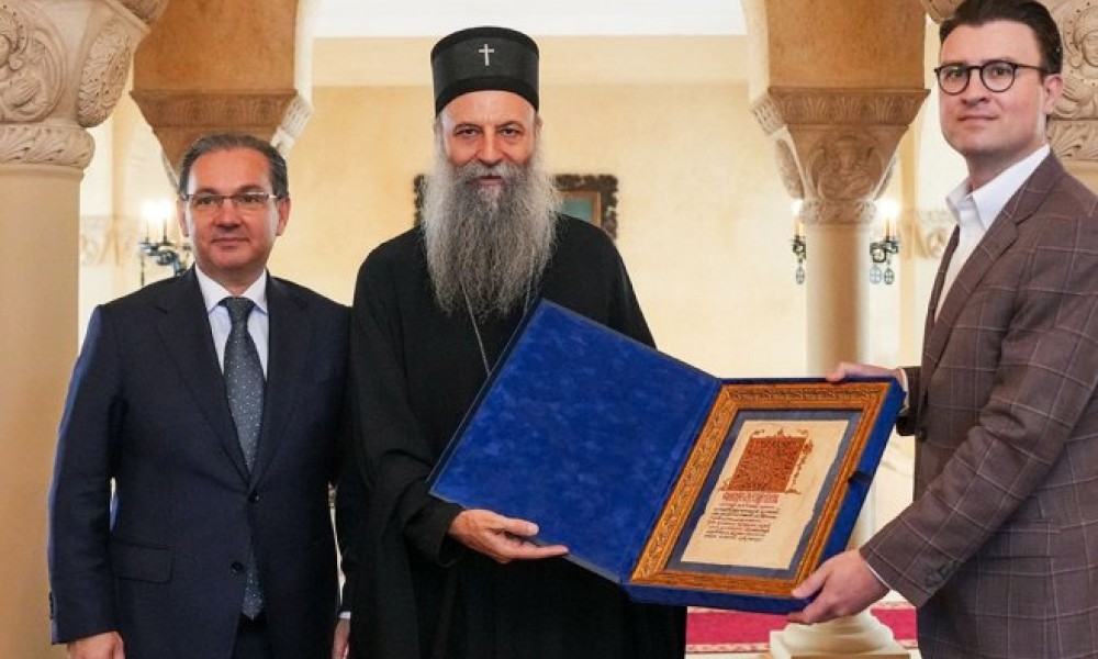 Sastanak u patrijaršiji: Patrijarh Porfirije sa predstavnicima Kongresa srpsko-američkog prijateljstva