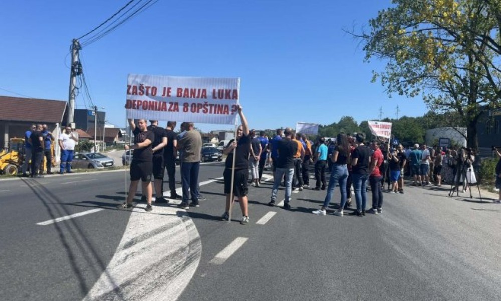 Mještanima dozlogrdilo: U banjalučkom naselju protesti zbog regionalne deponije FOTO