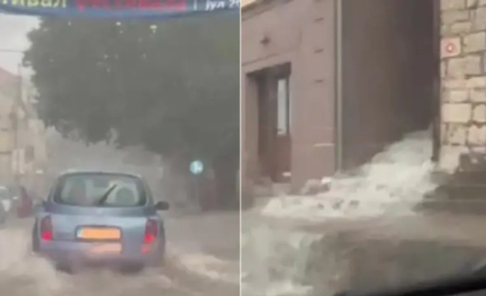 Snažno nevrijeme pogodilo Trebinje: Ulice pod vodom, automobili “plivaju” VIDEO