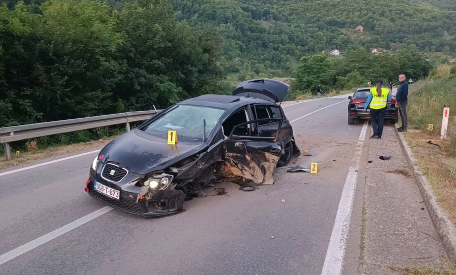Teška noć kod Goražda: Sudar četiri vozila, ima teže povrijeđenih