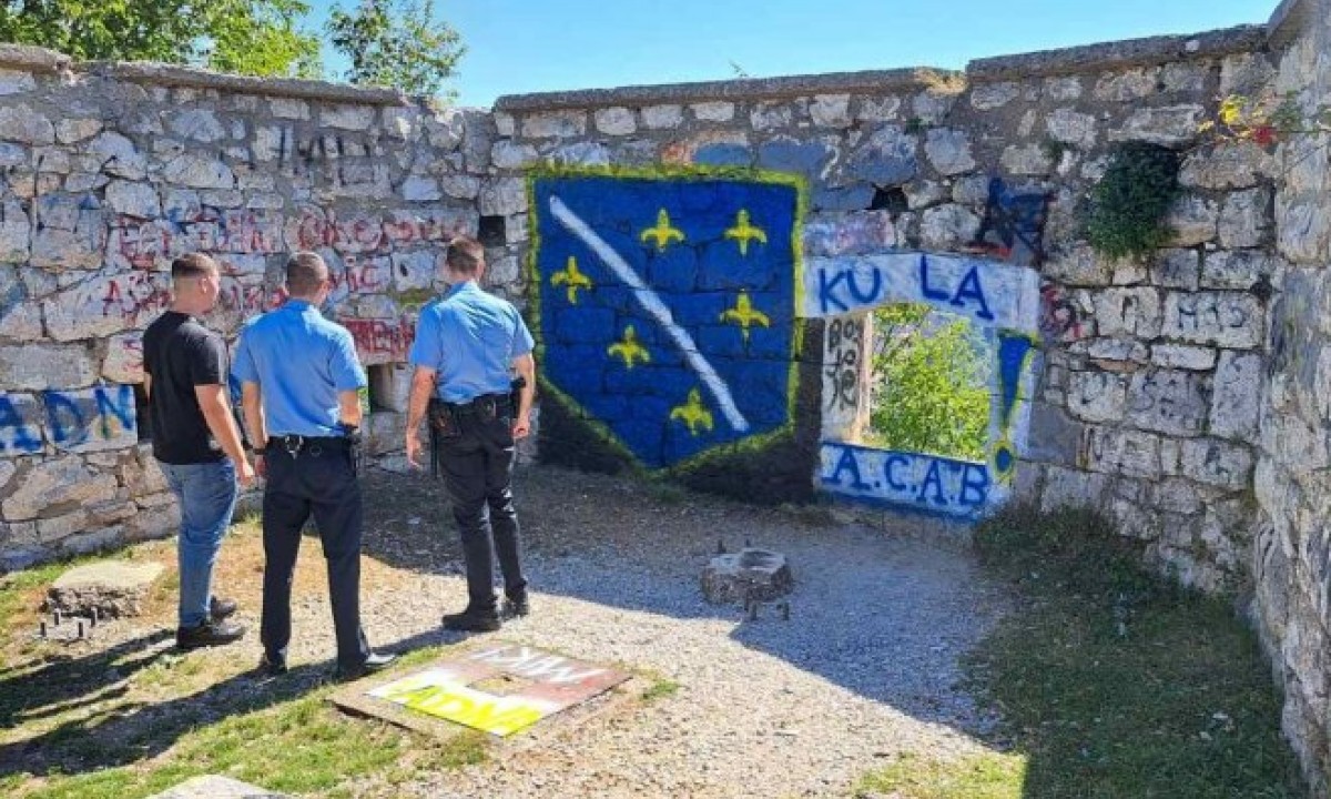 Provokacija u Zvorniku: Identifikovana dvije osobe koje se dovode u vezu sa ispisivanjem grafita