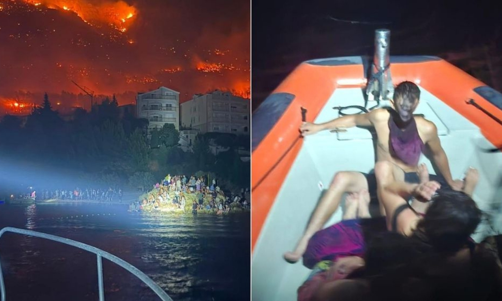 Pred požarom kod Omiša ljudi bježali u more: Spasilačke službe izvukle 194 osobe