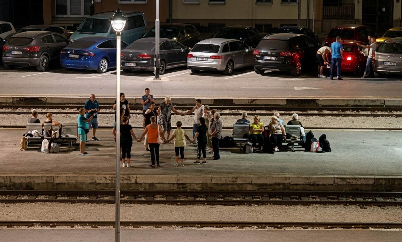 Putnici zaigrali kolo na stanici: Snimak pokrenuo raspravu na mrežama VIDEO