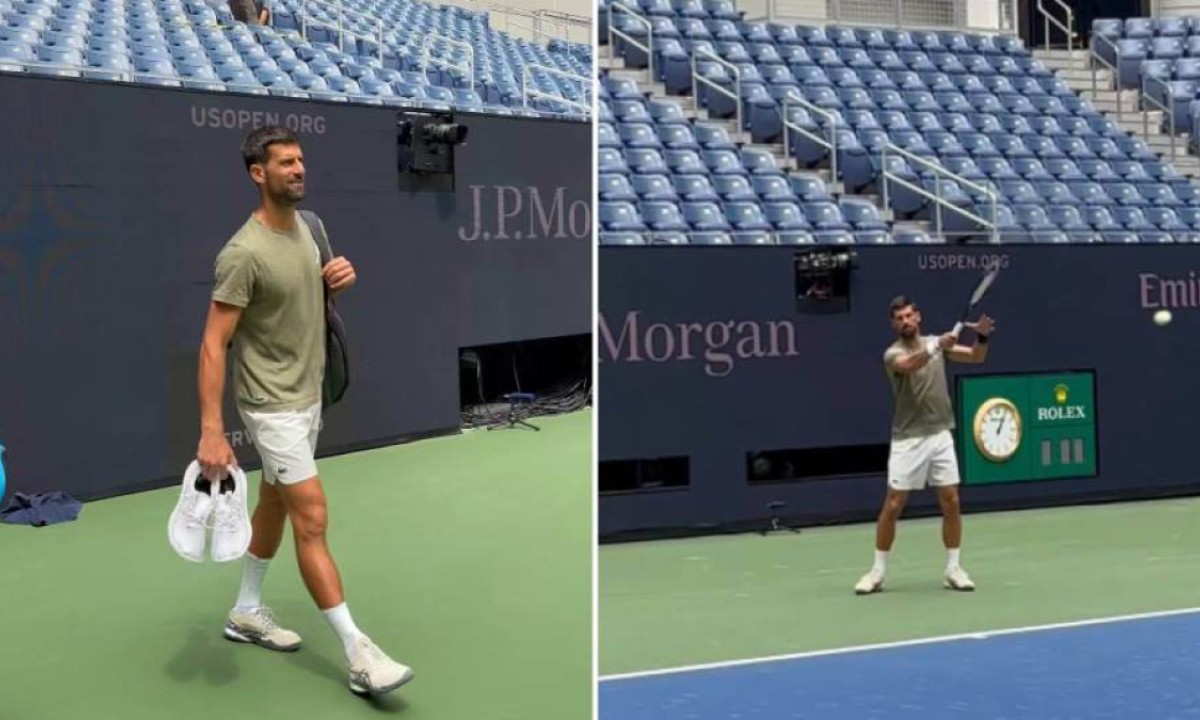 GOAT je na terenu: Novak Đoković krenuo po novu istoriju u Njujorku! VIDEO