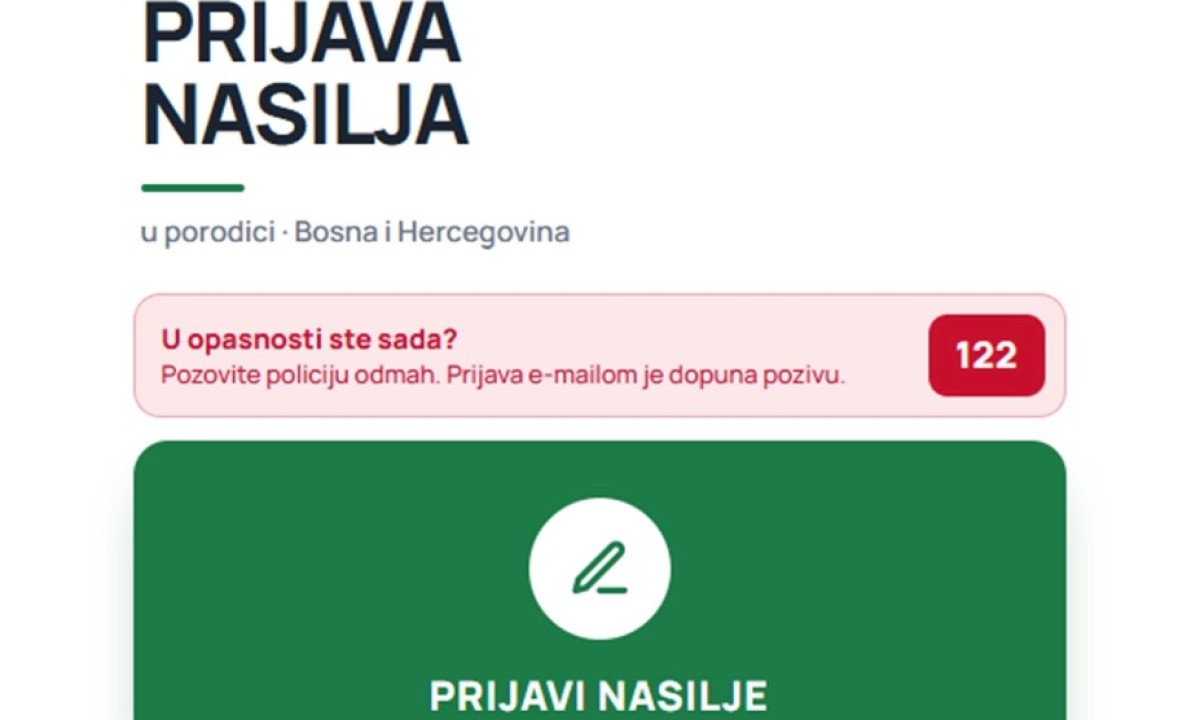 Nova aplikacija u BiH: Nasilje možete prijaviti anonimno i bezbjedno