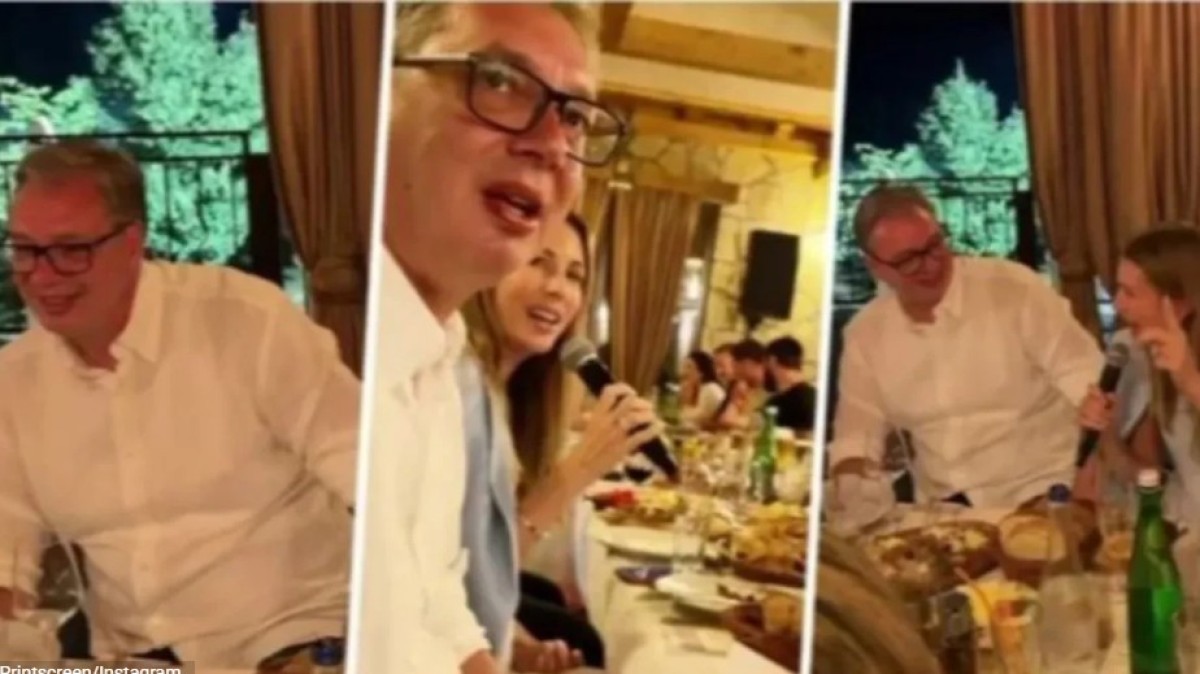 Orio se “Đurđevdan”! Vučić objavio snimak iz kafane, mikrofona se uhvatila i ministarka Đedović VIDEO